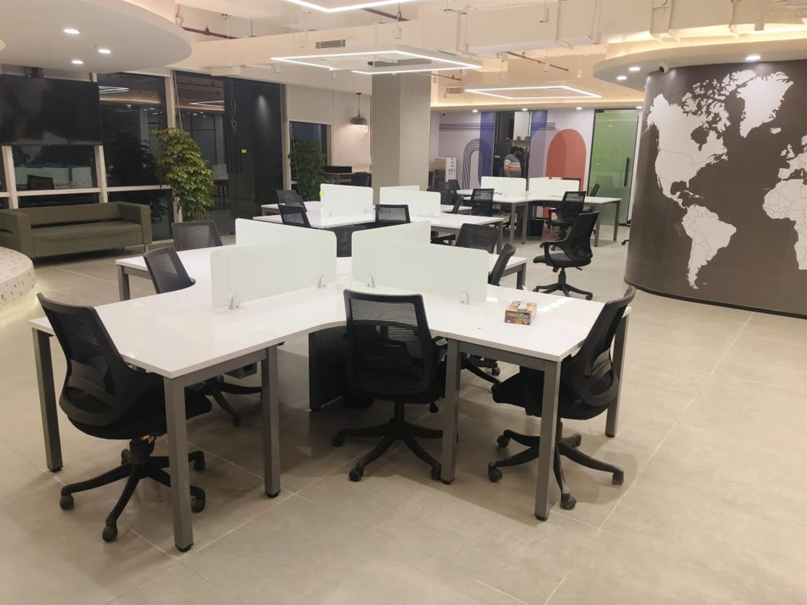 A workspace furnished by ErgoSpace