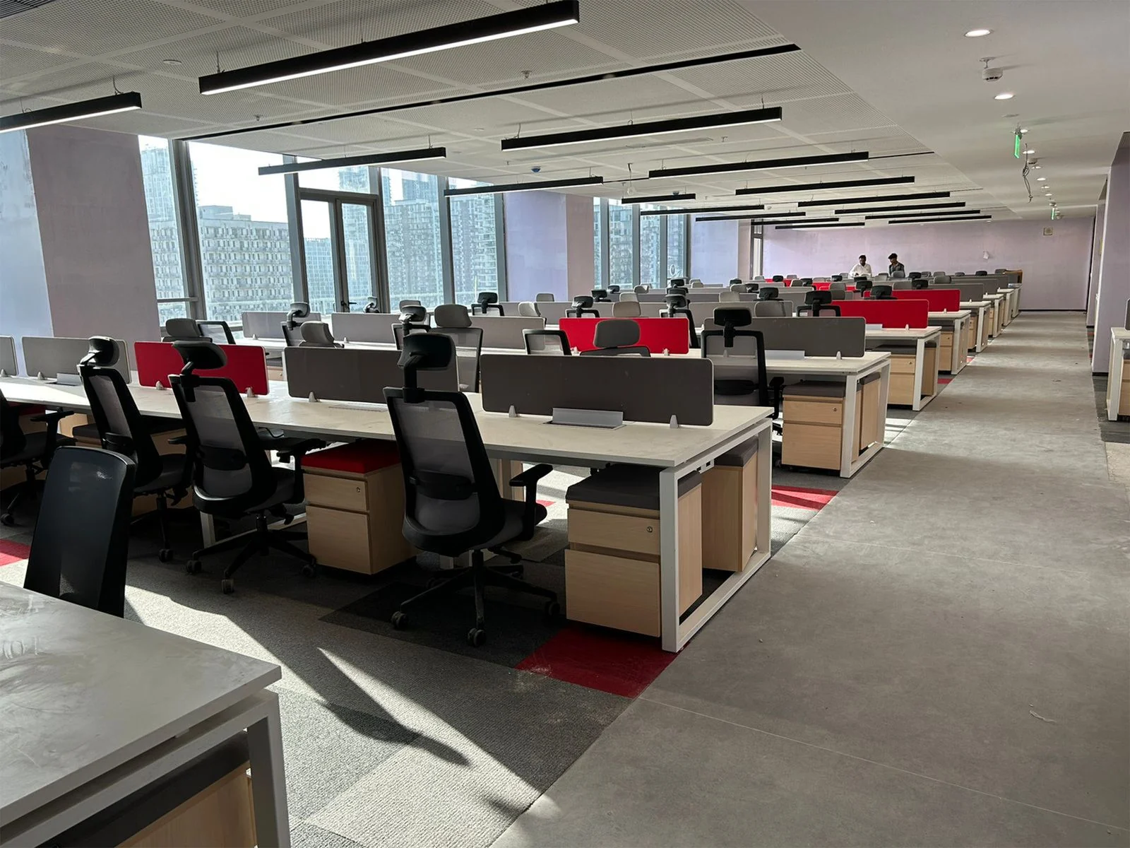 A workspace furnished by ErgoSpace