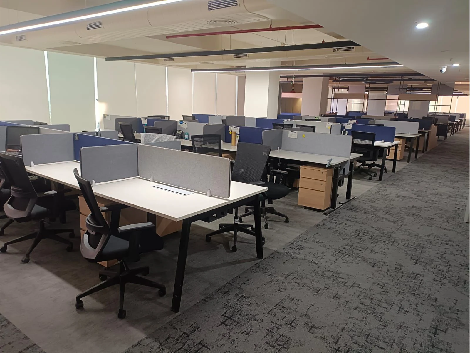 A workspace furnished by ErgoSpace