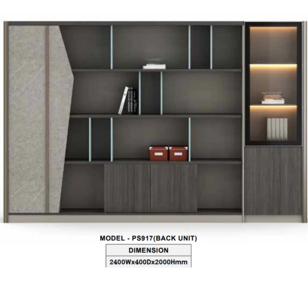 Premium Back Storage with Cabinets Inside